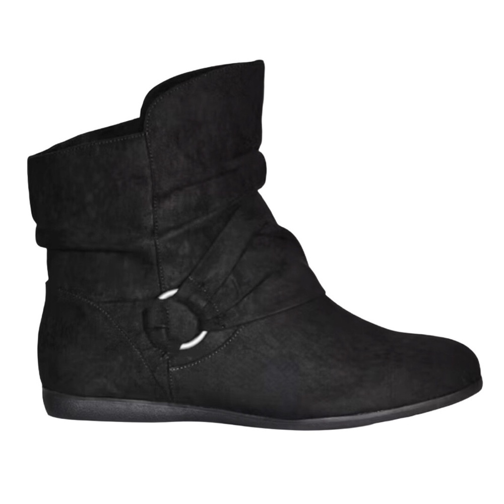 Cloudwalkers Women's Black Slouch Ankle Boots Sz 9W